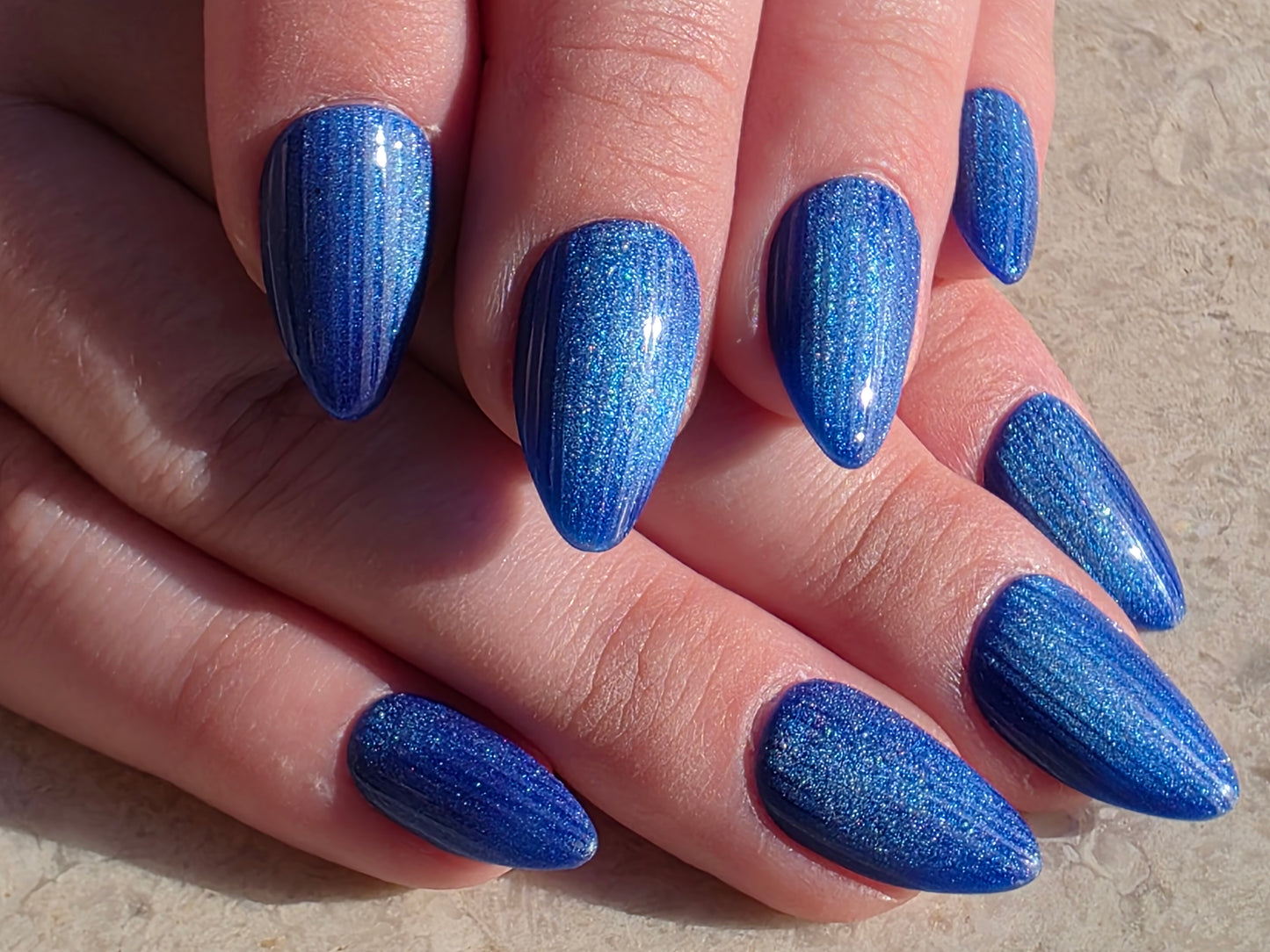 💎 Blue Fluted Glass