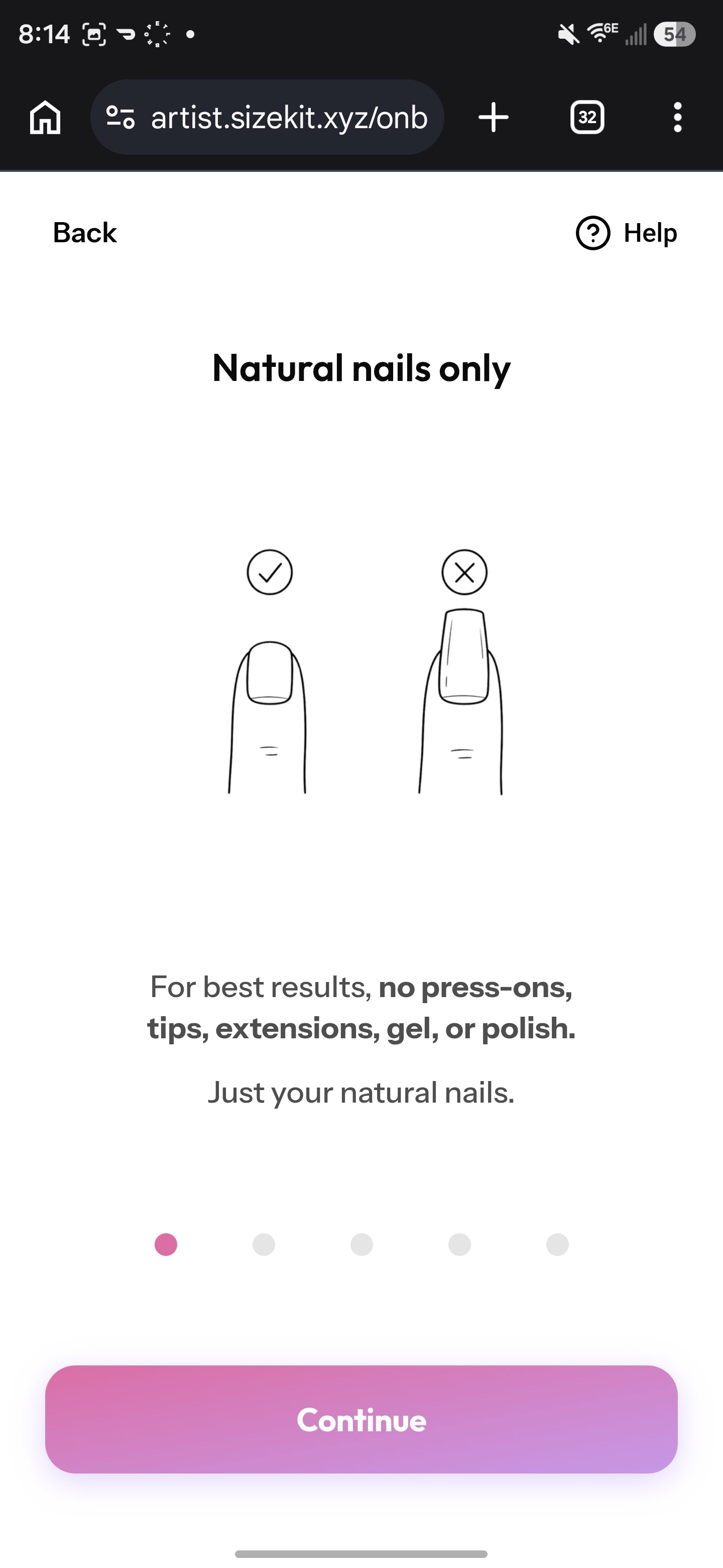 Natural nails only